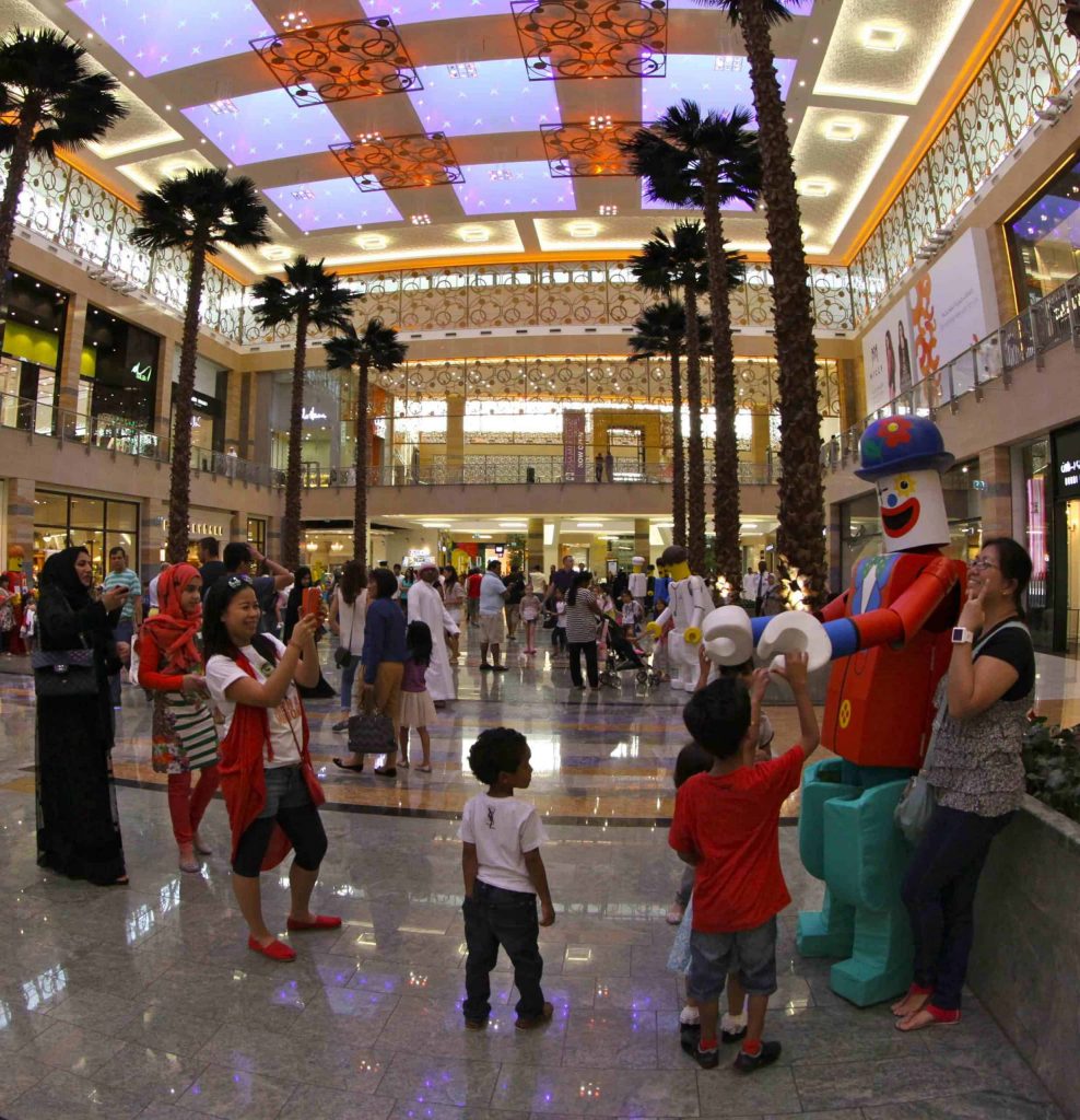 Brick people meet and greet in Jordan mall as part of children's entertainment hire.