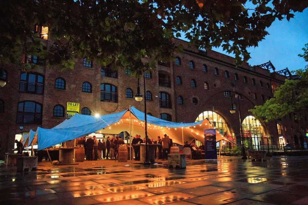 Dubai event company Stretched marquee available for hire for outdoor events across the world