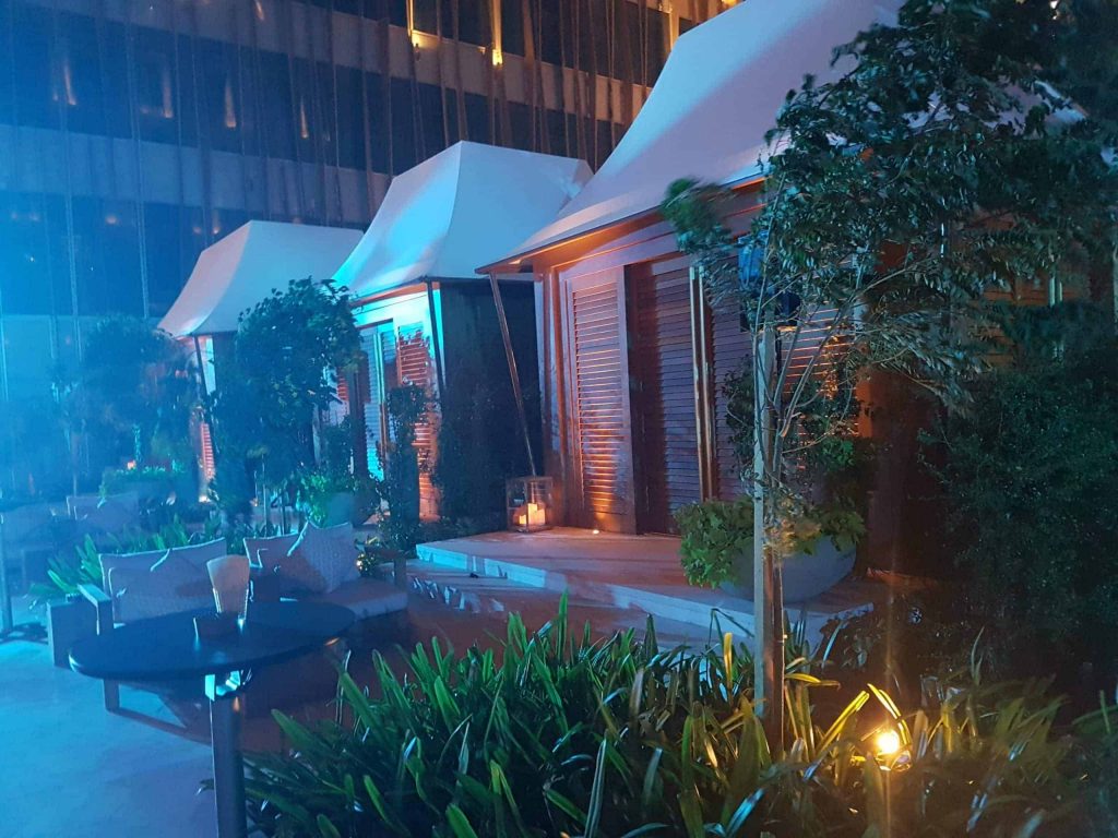 Event agency Kuwait created an outdoor chill out zone for corporate event in Kuwait hotel