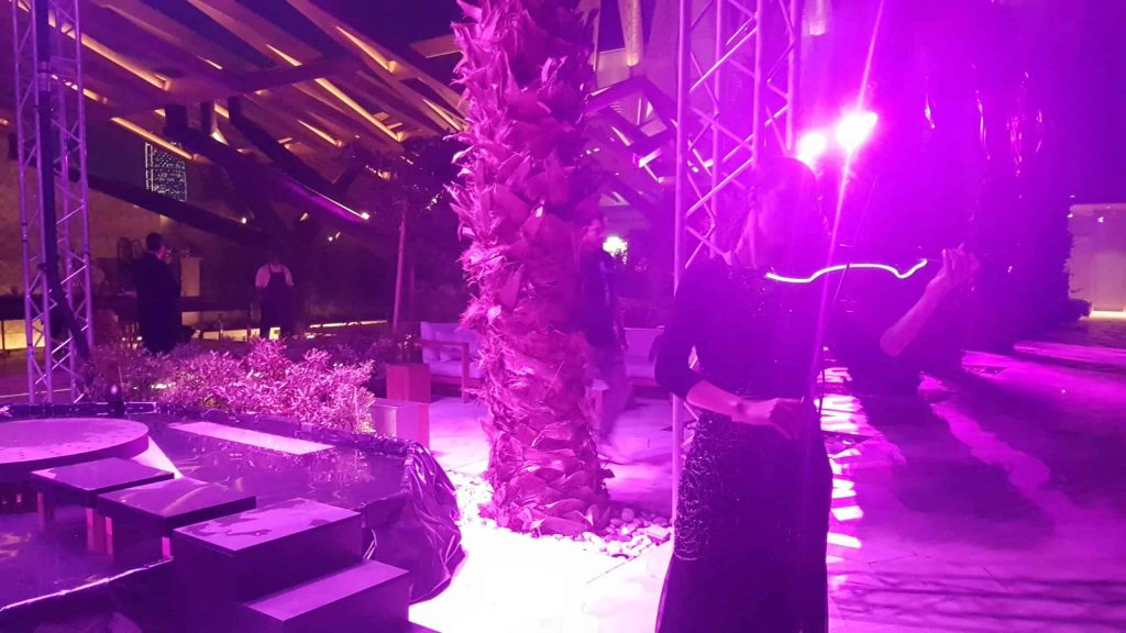 Event production team booked international Violinist who performed in venue space as part of Kuwait brand activation event