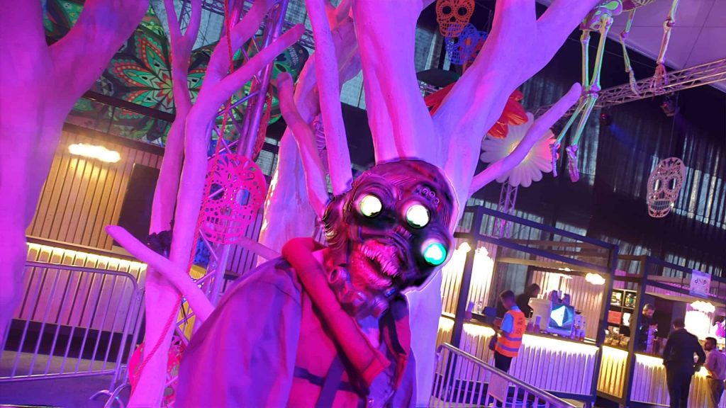Monster entertainer and venue dressing organised by our event managers at Saudi Arabia event