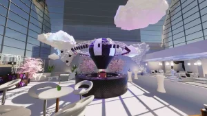Concept render of a balloon bar created by 3D Event Technology.