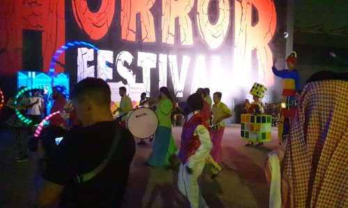 Parade at Saudi Arabia horror festival event which we organised full event management and production services for
